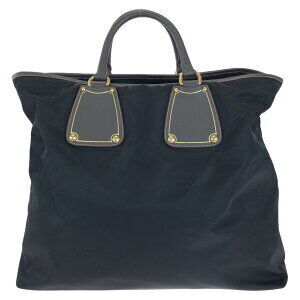 Prada bag Saffiano nylon Tessuto black shoulder leather tote